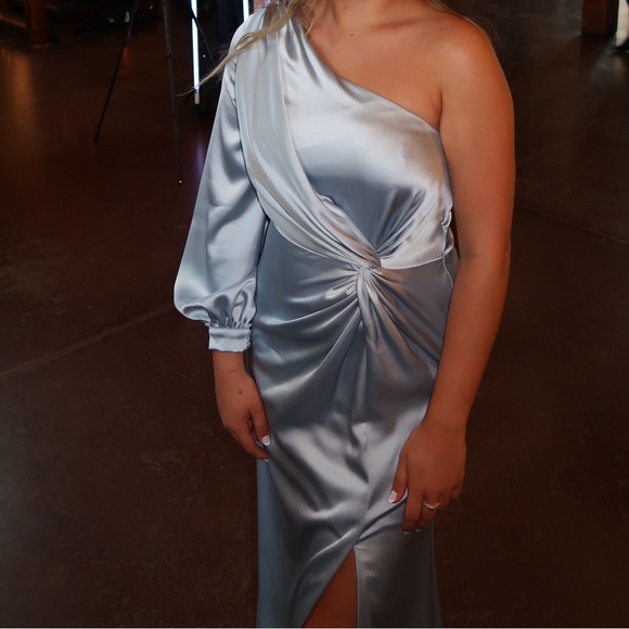 Light blue bridesmaids dress from Revelry- only worn once - Picture 2 of 2